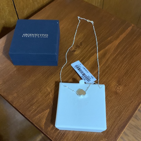 ARGENTO VIVO STERLING SILVER NECKLACE ❤️ - Picture 3 of 5